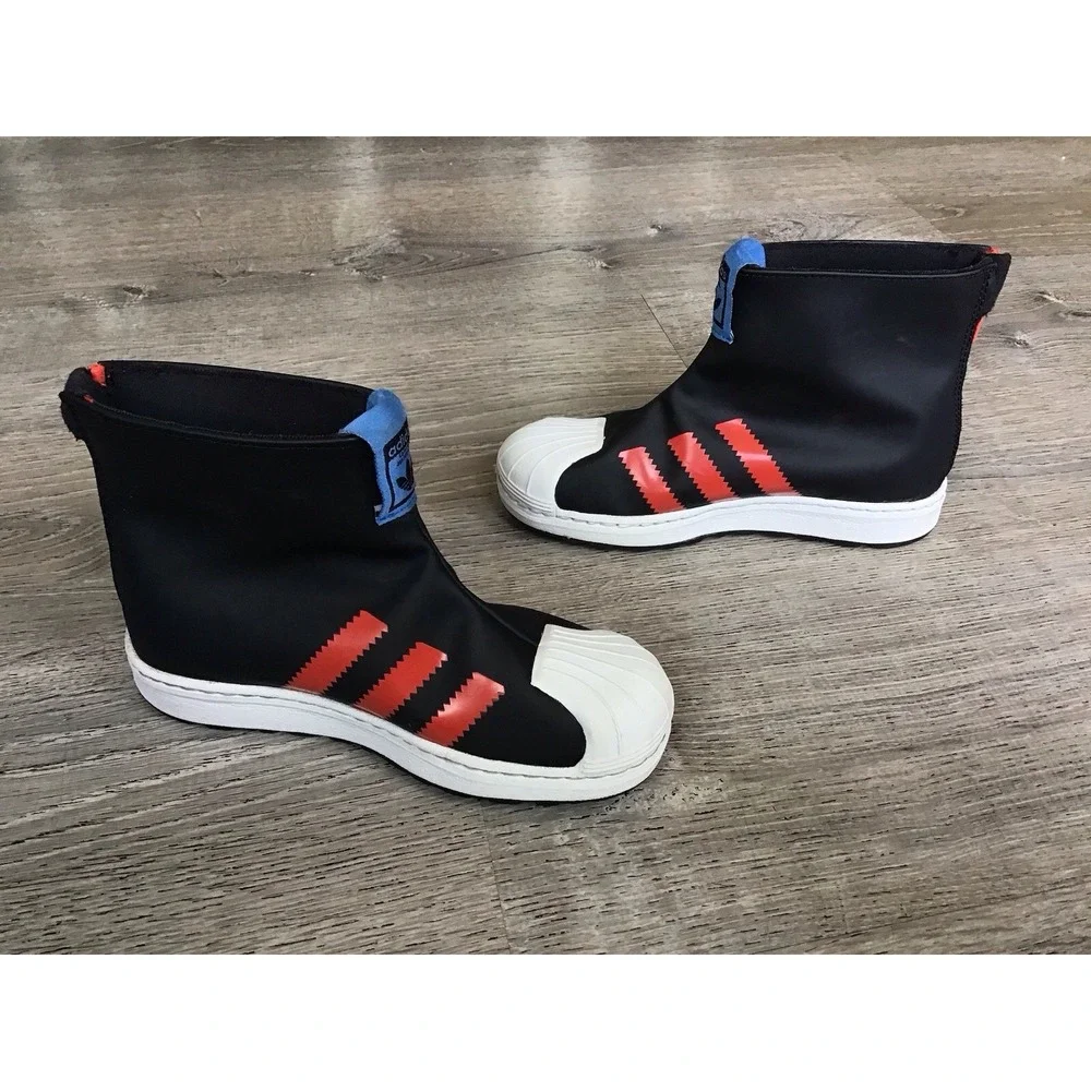 ADIDAS Superstar 360 Rain Boot J 'Black Bright Red' S23967 Kids 12K
